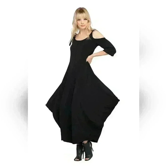 Eva Varro Shoulder Tie Pull-on Jumpsuit RED Size Small #076 - Picture 9 of 10